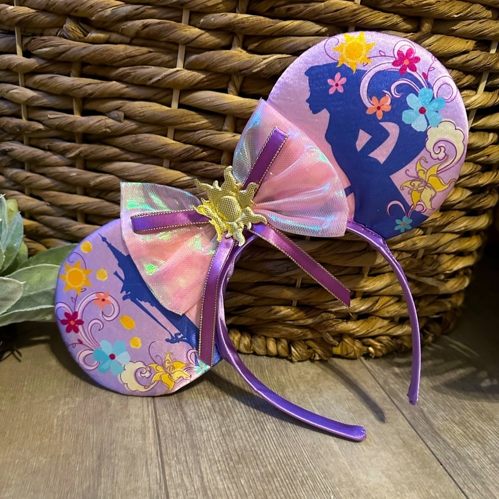 Disney Princess Ariel Minnie Mouse Ears Glamorous Headband Purple